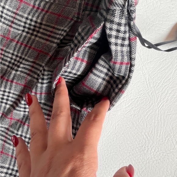 Ava & Viv Black and Gray Plaid Dress Pants Wide Leg sz 17 NWT - Picture 5 of 10